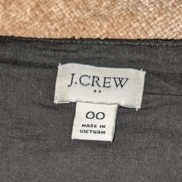 J.Crew Factory Black Eyelets Peplum Top - Picture 8 of 9